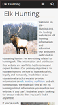 Mobile Screenshot of elk-hunting.org