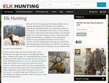Tablet Screenshot of elk-hunting.org